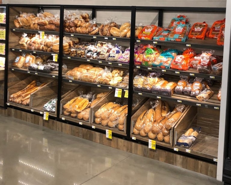 Bakery Wall Shelving Bradley Industries Produce Displays / Fruit